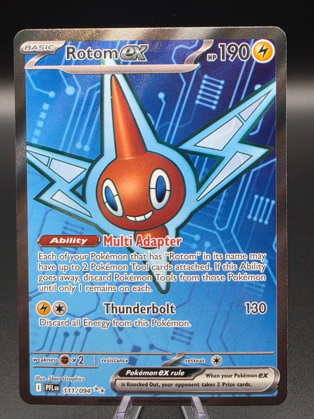 Rotom ex 111/094 Ultra Rare Phantasmal Flames Pokemon Holo Near Mint